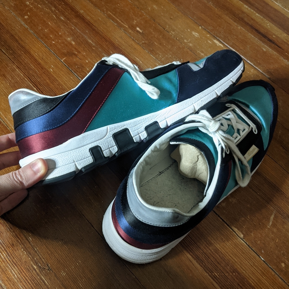 Gucci satin web runner sneakers - Picture 5 of 10